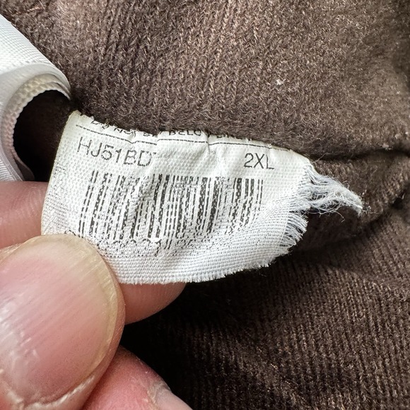 Berne Duck Canvas Jacket Hooded Men's Sz 2XLT Workwear Grunge Tan‎ Brown - Picture 14 of 16